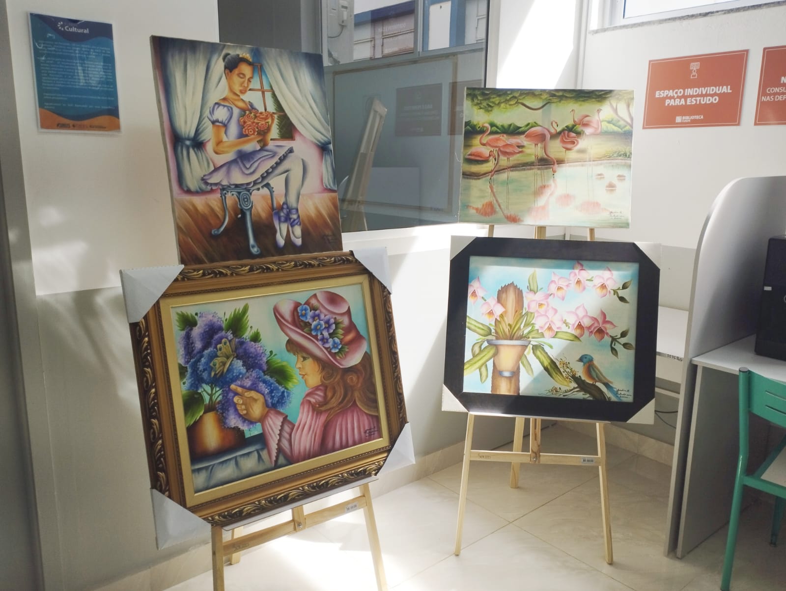 Imagem da notícia Biblioteca FUNEPE Promove Exposição ‘Superação’ do Artista Jadir Raymundo