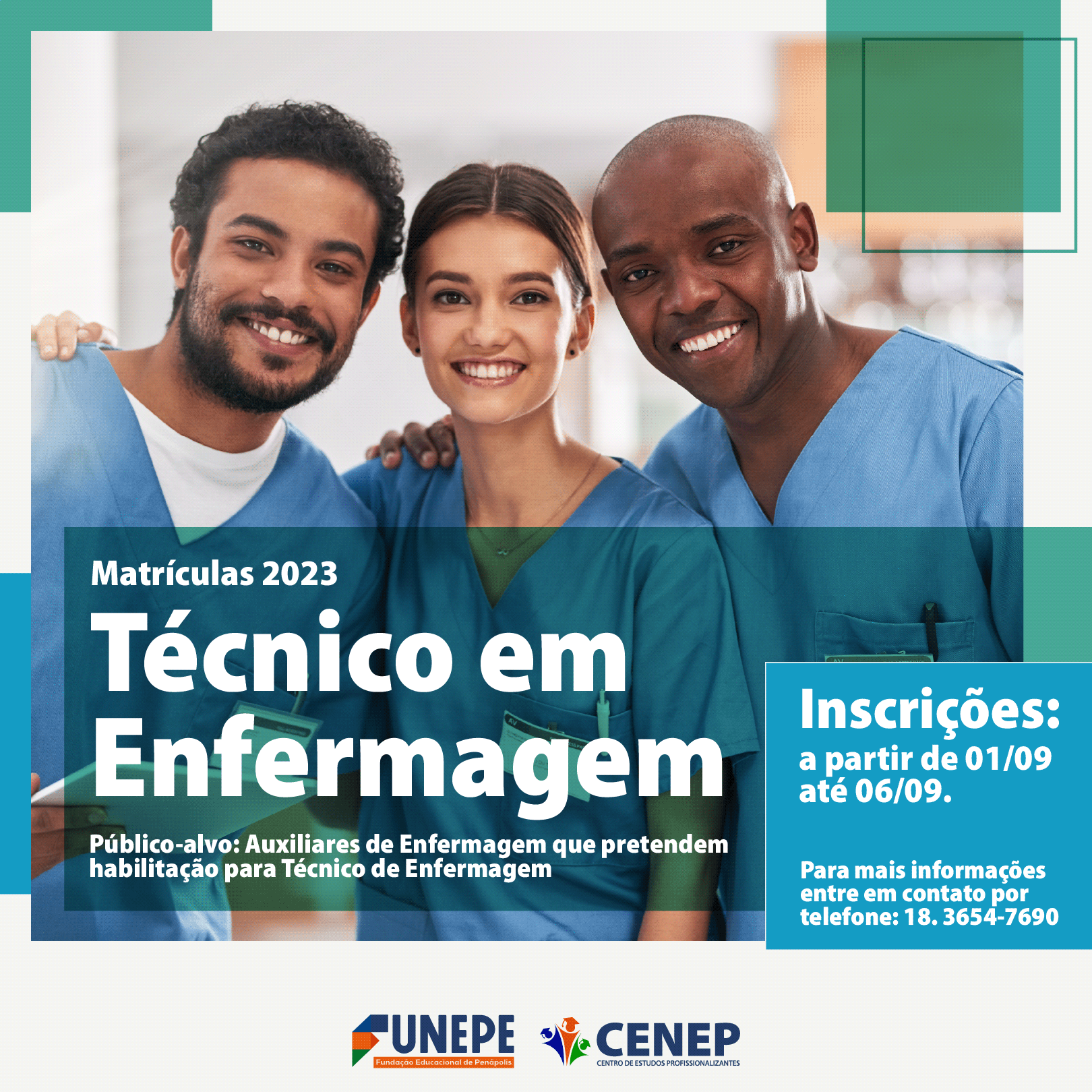 Matrículas Abertas para Formação de Técnico em Enfermagem da FUNEPE