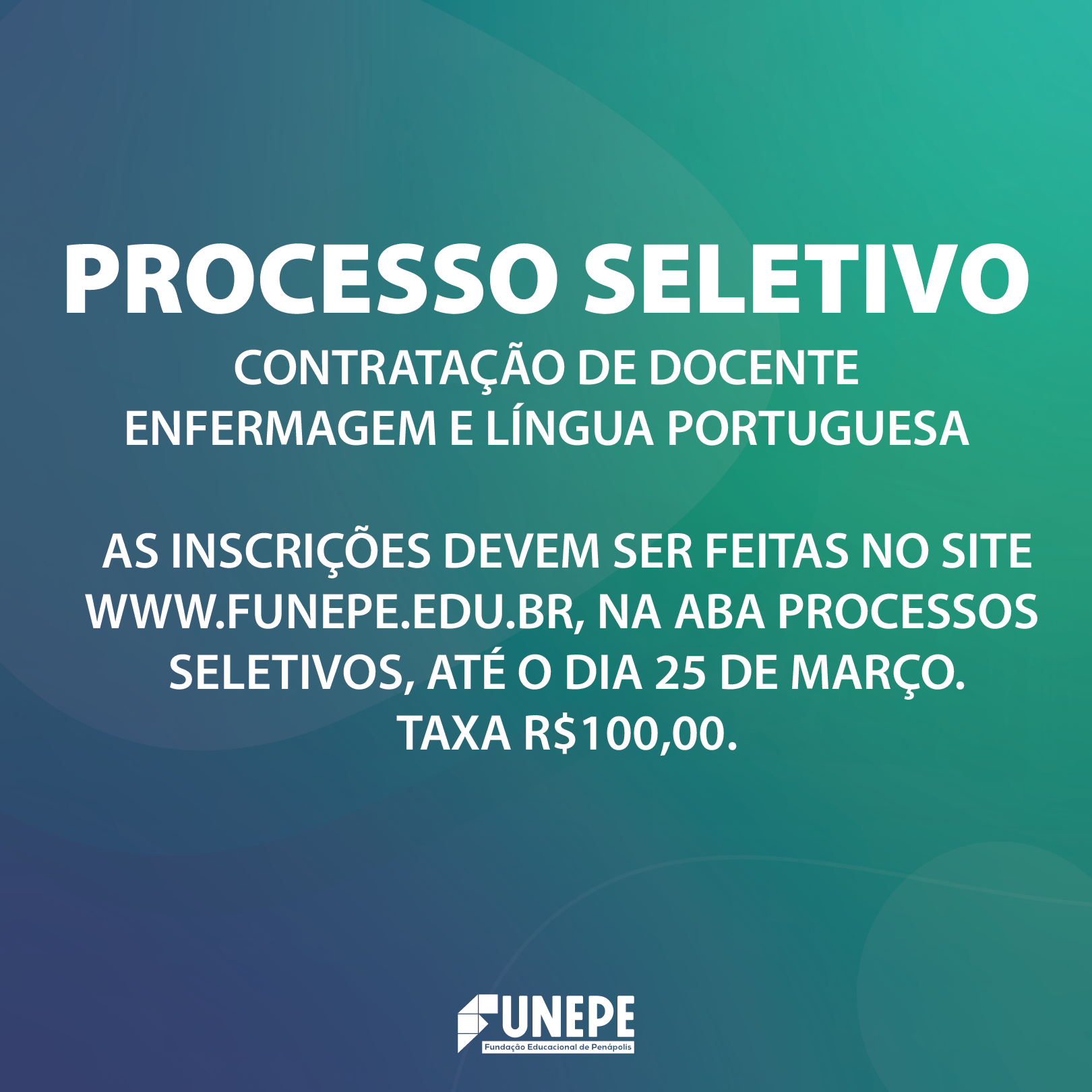 Processo Seletivo para Contratação de Docente 