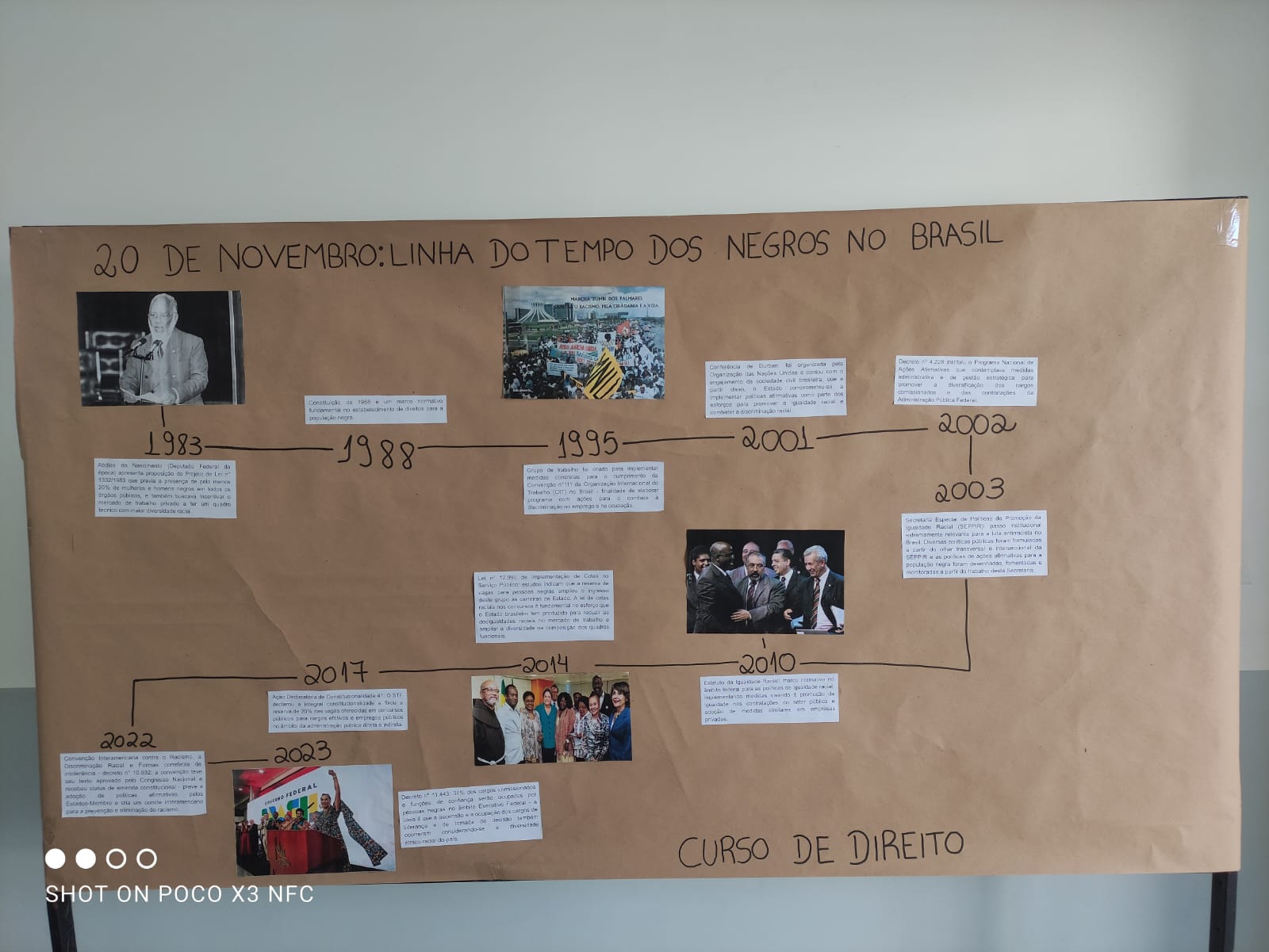 Alunos de Direito promovem conscientização nos corredores da faculdade