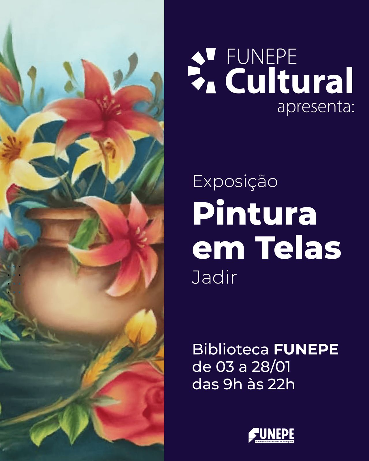Biblioteca realiza exposição do artista Jadir Raymundo