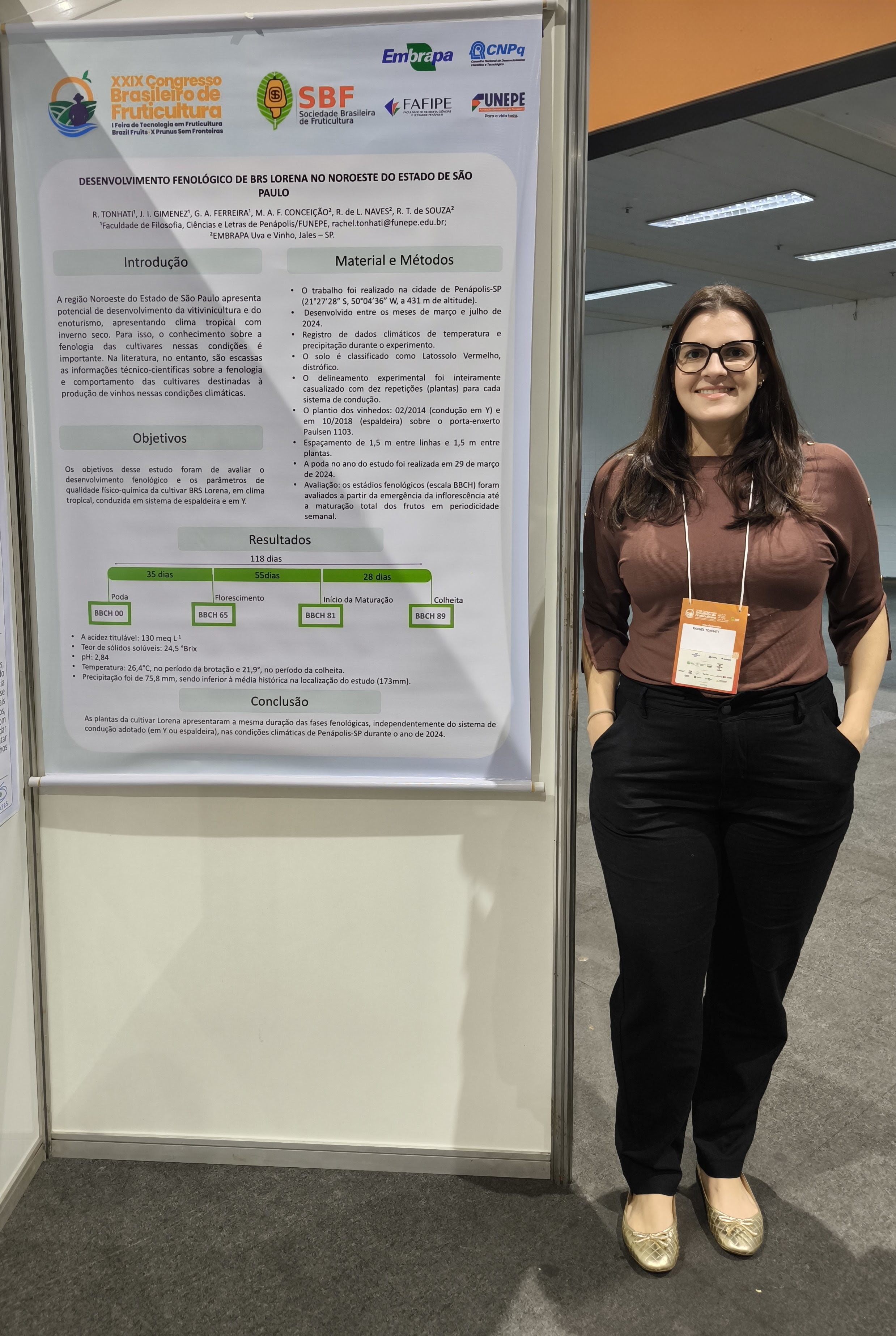 Imagem da notícia Docentes da FUNEPE participam do XXIX Congresso Brasileiro de Fruticultura