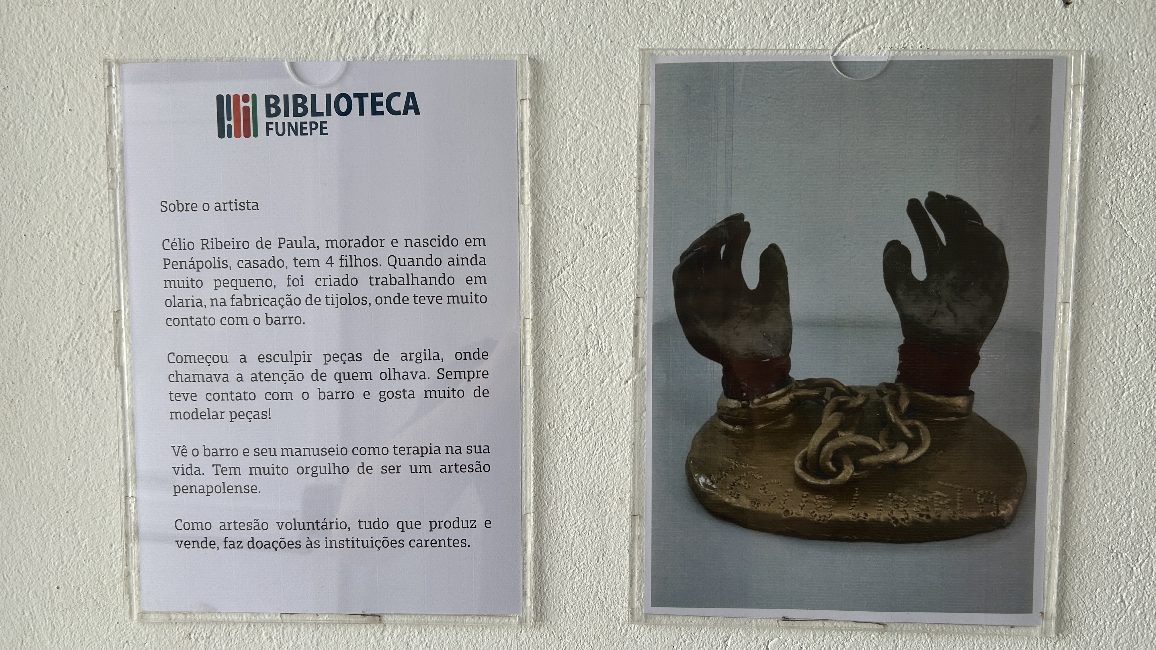 Imagem da notícia Obras de Arte em Cerâmica compõem nova Exposição da Biblioteca FUNEPE