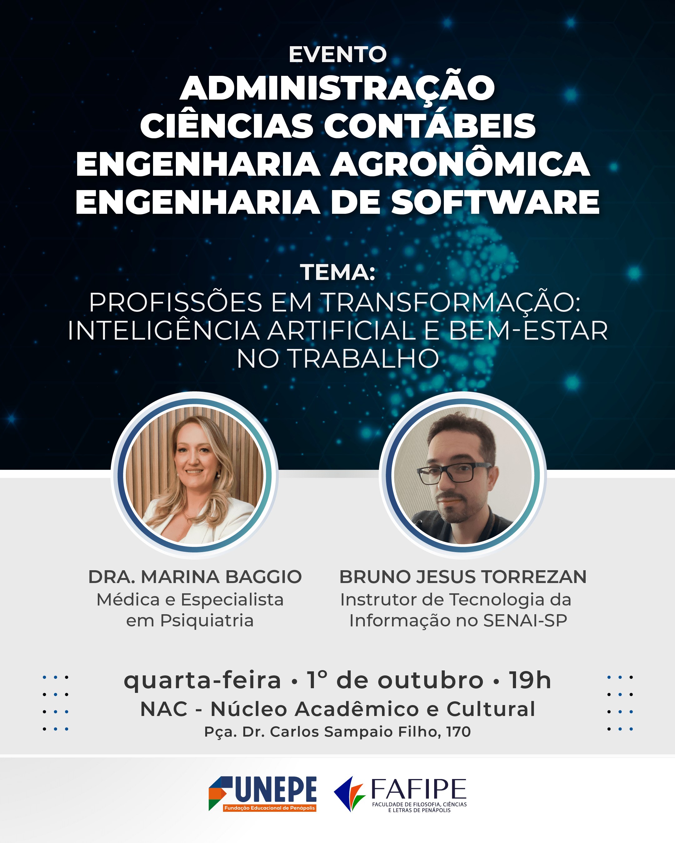Imagem principal da notícia FUNEPE celebra profissões e promove evento com profissionais de destaque