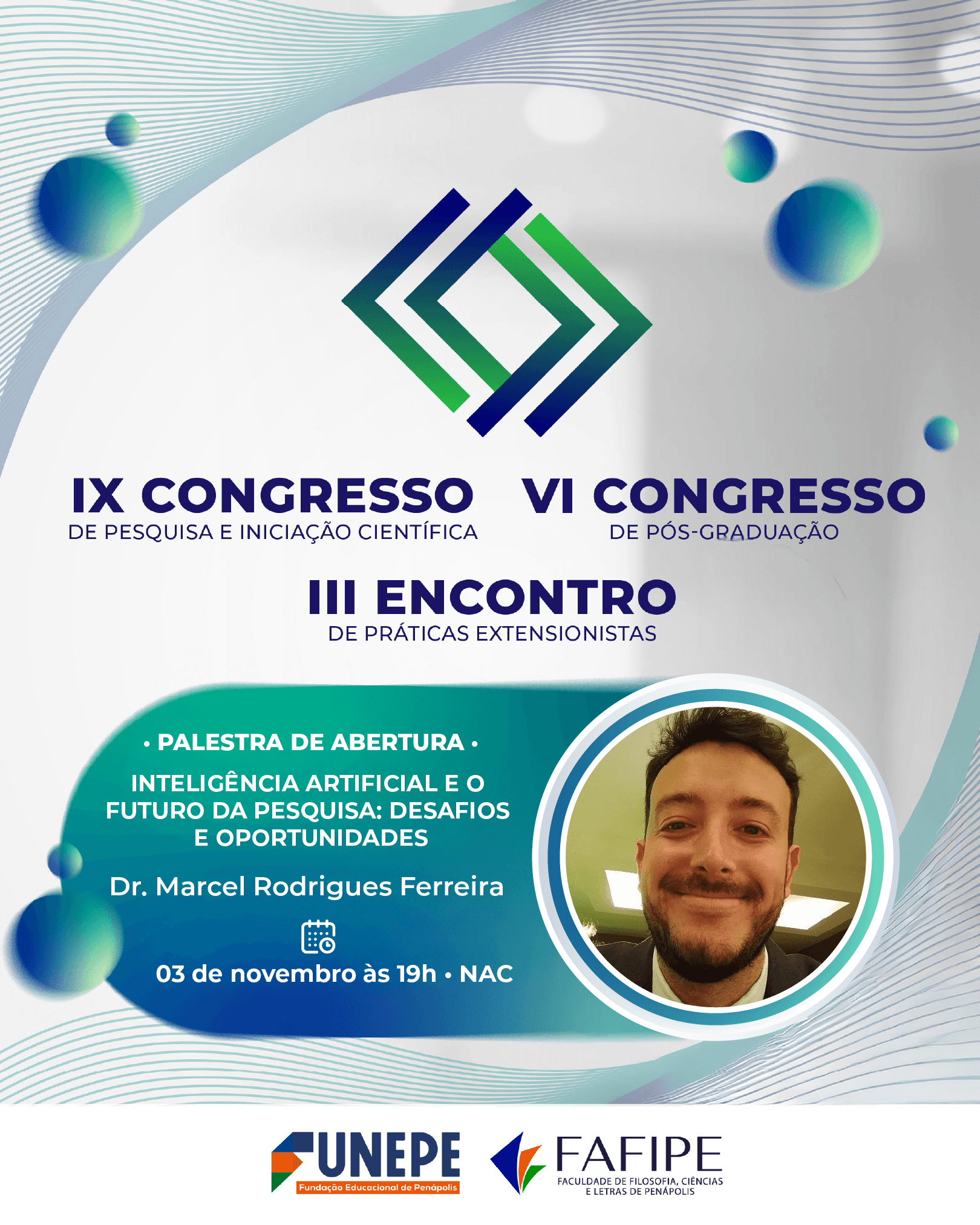 IX Congresso de Pesquisa da FAFIPE/FUNEPE inicia na próxima segunda-feira