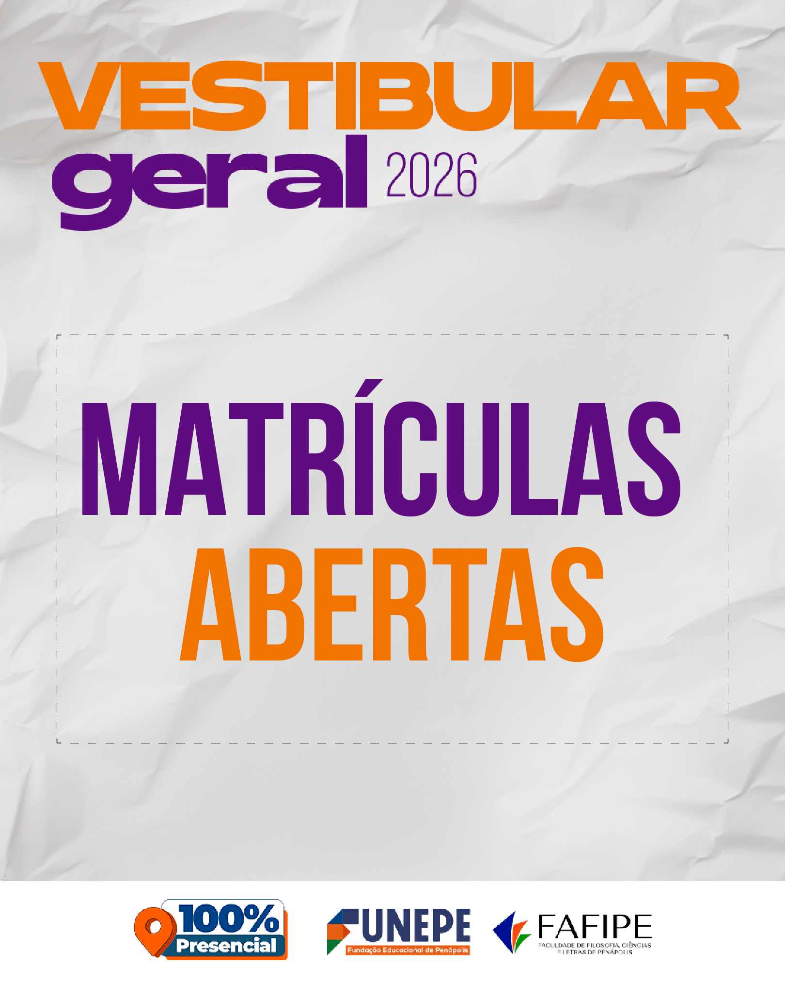 Matrículas abertas para os aprovados nos vestibulares de medicina e cursos tradicionais 