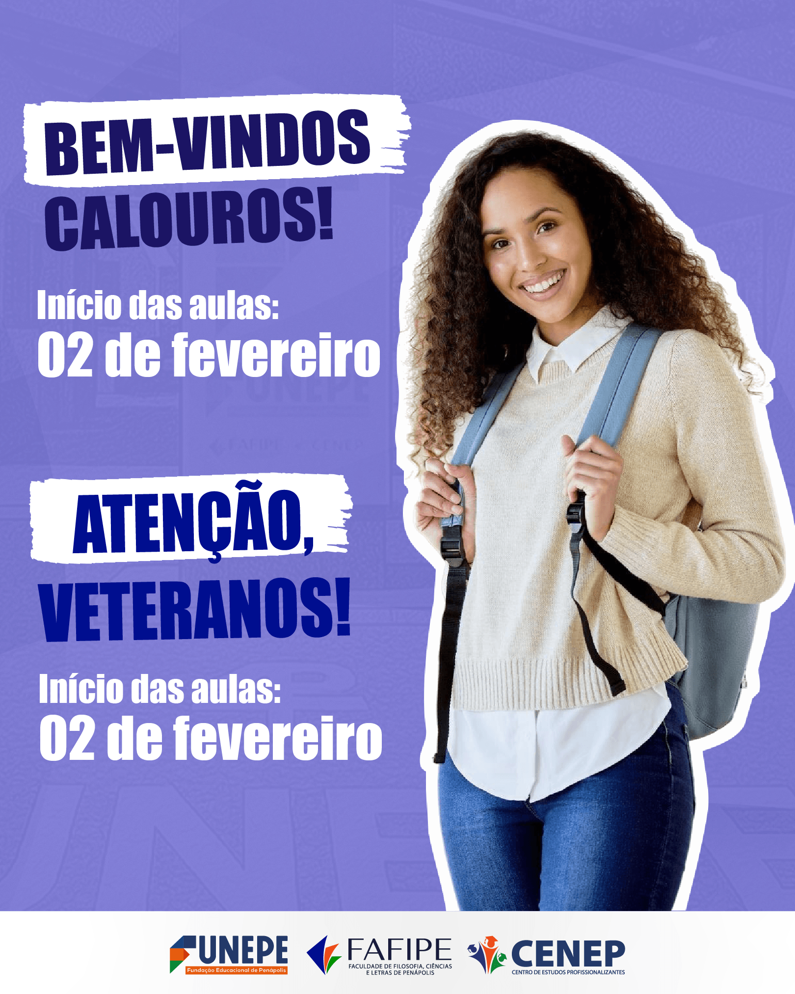 FUNEPE se prepara para receber alunos com programação especial e show de volta às aulas