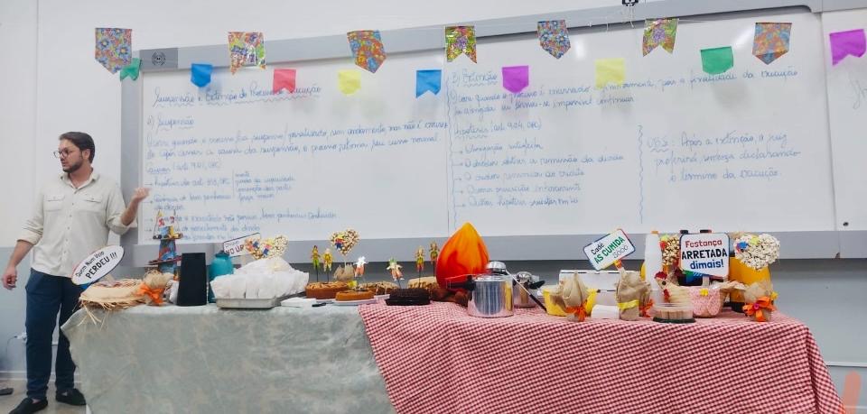 Imagem da notícia Direito: Aula de Processo Civil ganha destaque com tema junino
