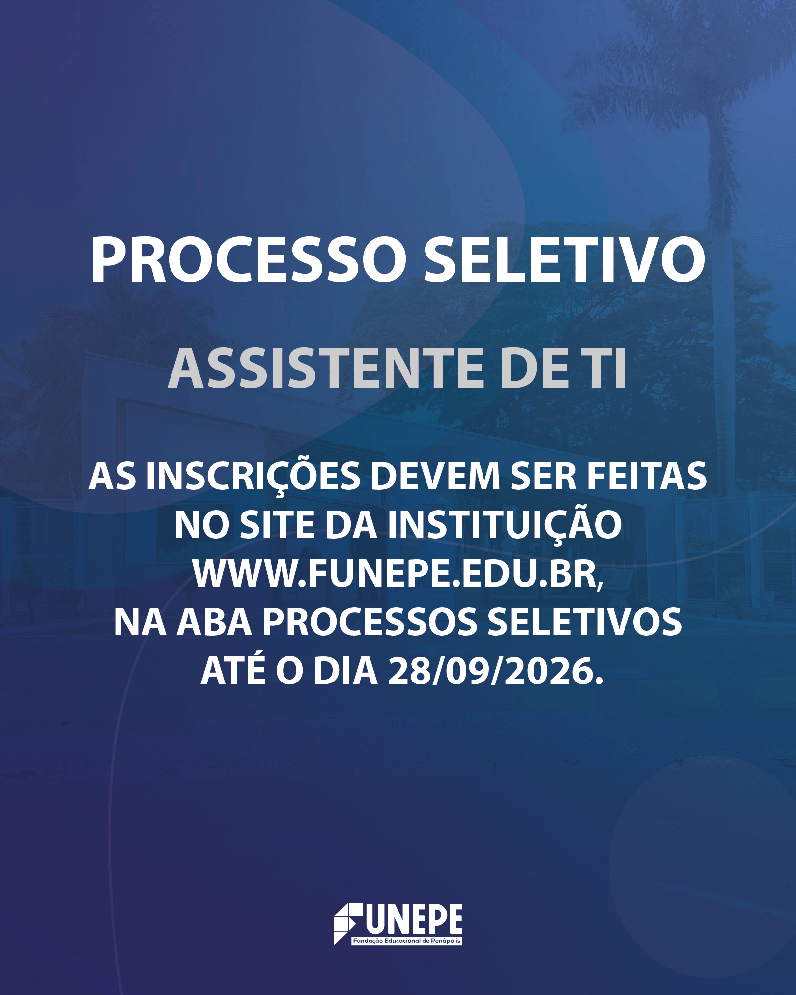 Imagem da notícia Processo Seletivo para Contratação de Assistente de T.I, Porteiro e Agente Escolar